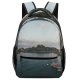 yanfind Children's Backpack Bay Vacation Sunset Landscape Travel Island  Boat Transportation Outdoors Lake Reflection Preschool Nursery Travel Bag
