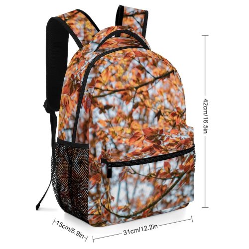 yanfind Children's Backpack Invertebrate Plant Domain Insect Pictures Bee Taizé Tree Leaves Maple Public Preschool Nursery Travel Bag