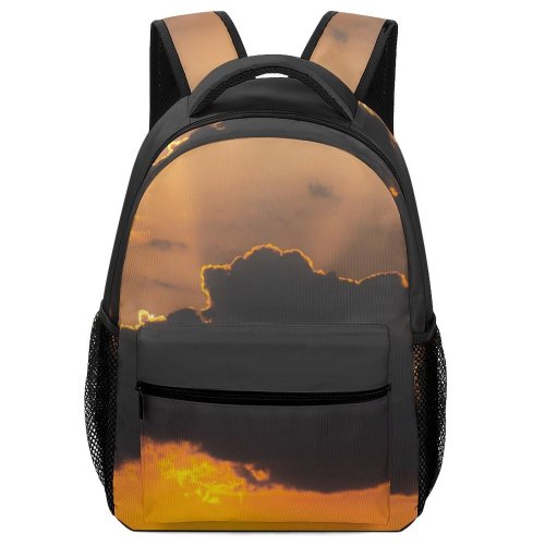 yanfind Children's Backpack Cloud Sky Sunrise Sunset  Mountains Bielawa Poland Dawn Dusk Outdoors Preschool Nursery Travel Bag