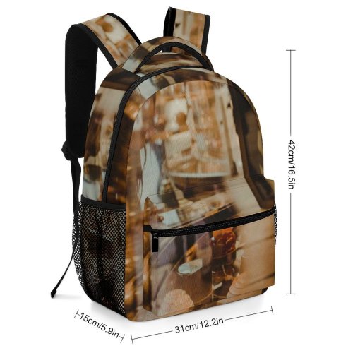 yanfind Children's Backpack  Focus Lights Window Decorations Daylight Merchandise Stores Glass Urban Shops Preschool Nursery Travel Bag