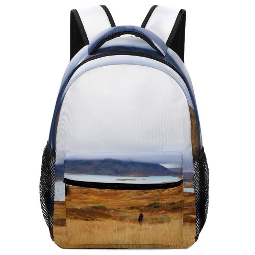 yanfind Children's Backpack Landscape Countryside Plant Sogne Tundra Pictures Grassland Outdoors Range Grass Preschool Nursery Travel Bag