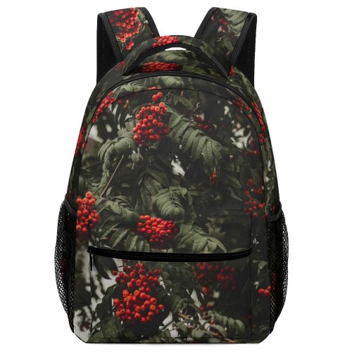yanfind Children's Backpack Bush Vegetation Plant Leaf Tree Fruits Viciebsk Belarus  Outdoors Berries Leaves Preschool Nursery Travel Bag
