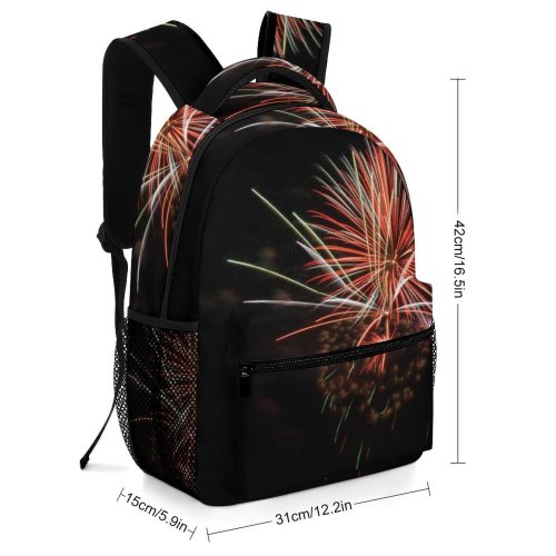 yanfind Children's Backpack Fireworks Th July Independence Lights Light Play Night Explosion Display Pop Preschool Nursery Travel Bag