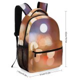 yanfind Children's Backpack  Focus Illuminated Lights  Sparkle Light Luminescence Blurry Glittery Bokeh Night Preschool Nursery Travel Bag
