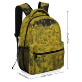 yanfind Children's Backpack Dill Flora Plant Seasoning Flower Depth Field Tree Wheat Flowers Filed Preschool Nursery Travel Bag
