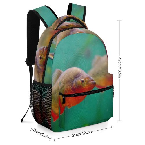 yanfind Children's Backpack Aquarium Underwater Reflection Fish Preschool Nursery Travel Bag