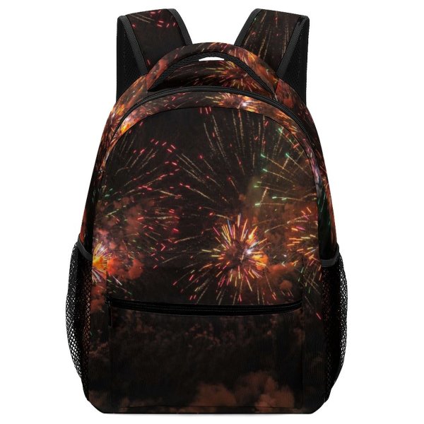 yanfind Children's Backpack Festival Fireworks Evening Colorful Explosion Display Eve Celebrate Year Party Sparks Preschool Nursery Travel Bag