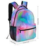 yanfind Children's Backpack Colours LGBT Domain Creative Acid Artistic Rainbow Cute Abstract Fractal Ornament Preschool Nursery Travel Bag