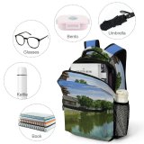 yanfind Children's Backpack Forbidden Tourist City Historical Landscape Destination Daylight Travel Building River Outdoors Preschool Nursery Travel Bag