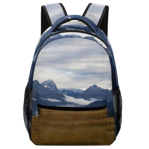 yanfind Children's Backpack Landscape Peak Slope Pictures Outdoors Grey Snow Free Range  Zealand Preschool Nursery Travel Bag