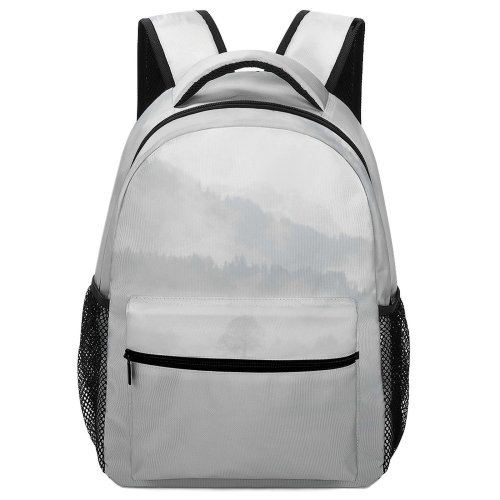 yanfind Children's Backpack Grey Fog Mist Outdoors Hirzel Suiza Snow Road Top Rolling Mysterious Alps Preschool Nursery Travel Bag