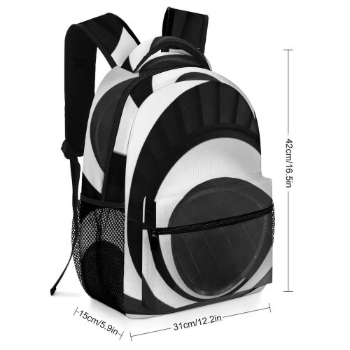 yanfind Children's Backpack Dynamic Design Development Empty Staircase Stairway Minimalistic Round Perspective Architecture High Shot Preschool Nursery Travel Bag