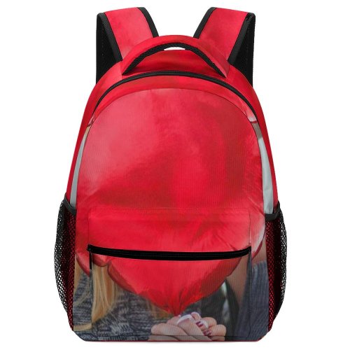 yanfind Children's Backpack Girl Together Balloon Beautiful Romance Affection Hands Photoshoot Romantic Love Sweethearts Togetherness Preschool Nursery Travel Bag