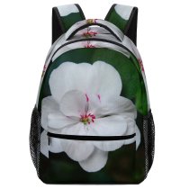 yanfind Children's Backpack  Flower Plant Geranium Rose Grey Stock Preschool Nursery Travel Bag