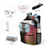 yanfind Children's Backpack Flower Architecture Building Spire Steeple  Plant  Rose Lily Tokyo Ueno Preschool Nursery Travel Bag