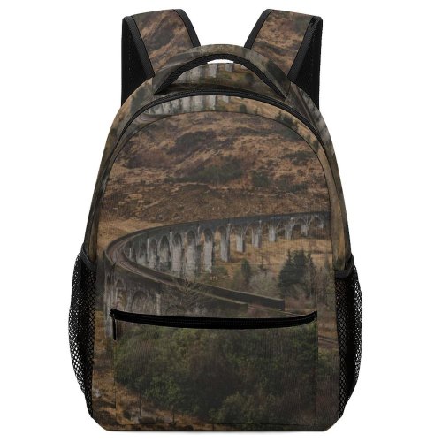 yanfind Children's Backpack Glenfinnan United  Outdoors Viaduct Railway Tracks  Highland Scotland Rail Architecture Preschool Nursery Travel Bag