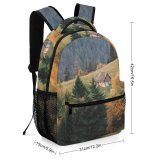 yanfind Children's Backpack Abies Countryside Pine Plant Forest Spruce Pictures Outdoors Grey Tree Preschool Nursery Travel Bag