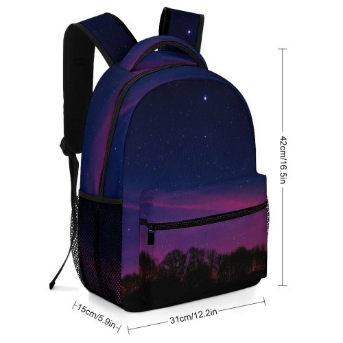 yanfind Children's Backpack Dawn Silhouette Minimal Tree Sky Night Sunset Exposure Dusk Preschool Nursery Travel Bag