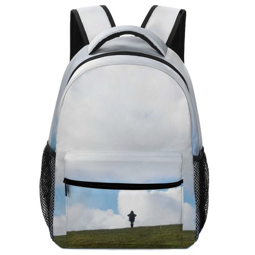 yanfind Children's Backpack Field Grassland Outdoors Bibbona Li Italia Sky Countryside Mound Grass Plant Cloud Preschool Nursery Travel Bag