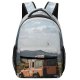 yanfind Children's Backpack Drive Focus Sand Rural Clouds Depth Adventure Daylight Travel Field Preschool Nursery Travel Bag
