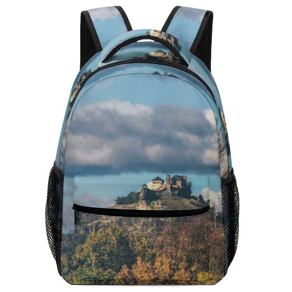 yanfind Children's Backpack Castle Outdoors Architecture Building Housing Monastery Scenery Boldogkváralja Sky Fort Magyarország Hill Preschool Nursery Travel Bag