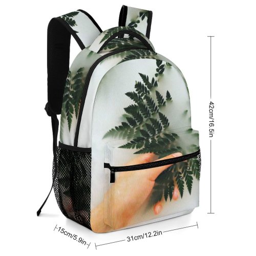 yanfind Children's Backpack  Beautiful Dark Plant Skin Wood Light Growth  Outdoors Leaves Flora Preschool Nursery Travel Bag