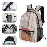 yanfind Children's Backpack  Focus Girl City Blonde Downtown Depth Headwear Blond Photoshoot Field Hairstyle Preschool Nursery Travel Bag