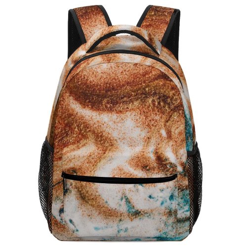 yanfind Children's Backpack Expressionism Dynamic Sand Design Shiny Artsy Artistic Simple Creativity Dye Preschool Nursery Travel Bag