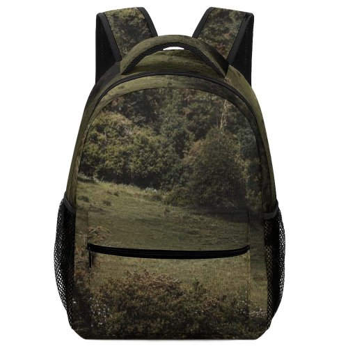 yanfind Children's Backpack Field Grassland Outdoors Countryside Farm Rural Meadow Horse Pasture Ranch France Grazing Preschool Nursery Travel Bag