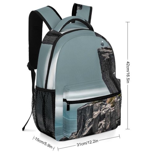 yanfind Children's Backpack Cliff Outdoors Birds Isle Skye United  Grey Promontory Adventure Leisure Activities Preschool Nursery Travel Bag