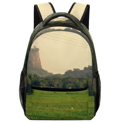 yanfind Children's Backpack Field Grassland Outdoors Countryside Paddy Sigiriya Sri Lanka Fields Rice Rock Sigirya Preschool Nursery Travel Bag