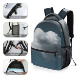 yanfind Children's Backpack Atmosphere Skyscape Sky Puffy Downy  Outdoors Cloud Cloudscape Fluffy Preschool Nursery Travel Bag