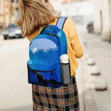 yanfind Children's Backpack Arctic Birds  Iceland  Snow Domain Public Winter  Outdoors Preschool Nursery Travel Bag