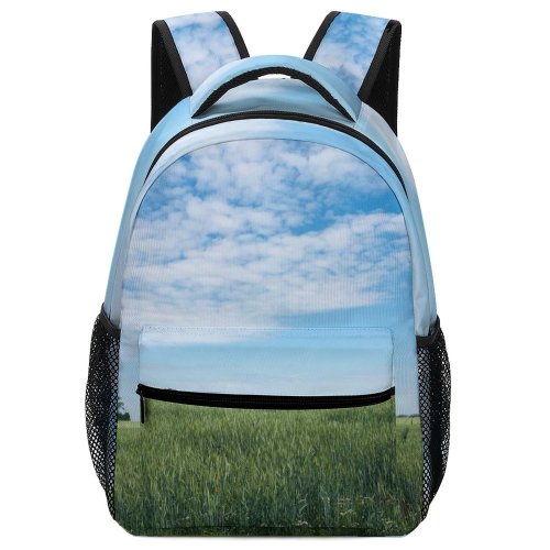 yanfind Children's Backpack Field Grassland Outdoors Countryside Grass Plant Land Farm Rural Meadow Landscape Scenery Preschool Nursery Travel Bag