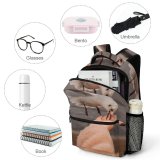yanfind Children's Backpack Freedom Sand Sunset Seagulls Travel Beach Wildlife Outdoor Outdoors Seashore Feed Preschool Nursery Travel Bag