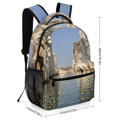 yanfind Children's Backpack Cliff Outdoors Bhedaghat Promontory India Madhya Pradesh Bollywood Marblerocks Rock Marble Incredible Preschool Nursery Travel Bag