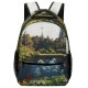 yanfind Children's Backpack Landscape Plant Forest Recess Castle Pictures Outdoors Flora Tree Free Flower Preschool Nursery Travel Bag