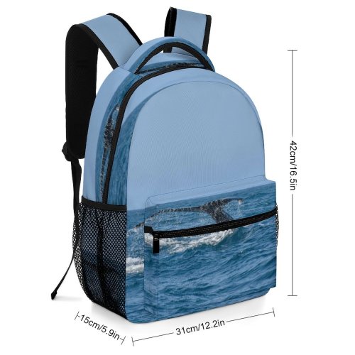 yanfind Children's Backpack Whale Ballena Mexico Wildlife Free Tail Ocean Wild  De Outdoors Preschool Nursery Travel Bag