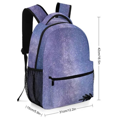 yanfind Children's Backpack Dark Landscape Evening Space Light Galaxy Astronomy Outdoors Starry Shot Sky Preschool Nursery Travel Bag