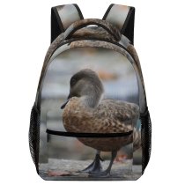 yanfind Children's Backpack Duck Bird Vertebrate Beak Mallard Ducks Geese Swans Waterfowl Organism Preschool Nursery Travel Bag