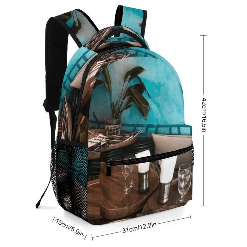 yanfind Children's Backpack Elegant Rustic Plant Cafeteria Design Decor Lamp Wicker Cozy Nobody Empty Rest Preschool Nursery Travel Bag