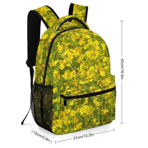 yanfind Children's Backpack Maryland Field  Domain Rural Plant Wildflowers Public Outdoors Tickwood Farm Preschool Nursery Travel Bag