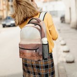 yanfind Children's Backpack Grass Plant Outdoors Romania Sunrise Sky Maramure Sunset Field Grassland  Light Preschool Nursery Travel Bag