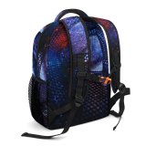 yanfind Children's Backpack  Vibrant Holographic Shimmer Gleam Purple Magic Dark Surreal Design Decor Shiny Preschool Nursery Travel Bag