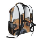 yanfind Children's Backpack  Focus Dog Desktop Face Ears Portrait Pet Fur Adorable Cute Puppy Preschool Nursery Travel Bag