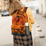 yanfind Children's Backpack Covid  Creative Fire  Flame Ppe Bonfire Face Images Wallpapers Preschool Nursery Travel Bag