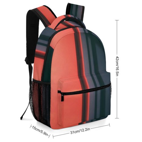 yanfind Children's Backpack Dark Design Shining Lights Doorway Empty Light Neon Architecture Door Retro Preschool Nursery Travel Bag