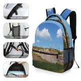 yanfind Children's Backpack Countryside Road Creative Mound Pictures Grassland India Outdoors Abu Rajasthan Sky Preschool Nursery Travel Bag