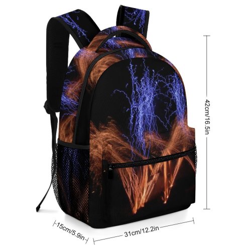 yanfind Children's Backpack Fireworks Year Explosion Events Party Light Darkness Event Night Fte Electric Midnight Preschool Nursery Travel Bag