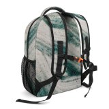 yanfind Children's Backpack Dark Sand Design Dim Artsy Gouache Top Blot Dye Space Glitter Preschool Nursery Travel Bag